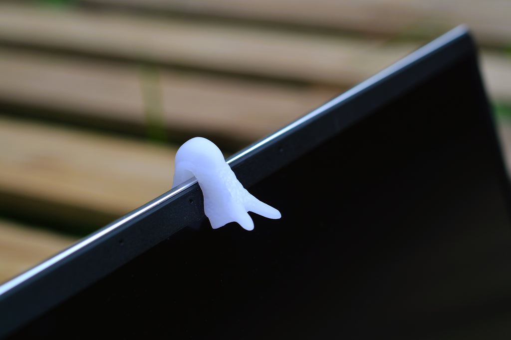 Laptop Slug weiß transparent
